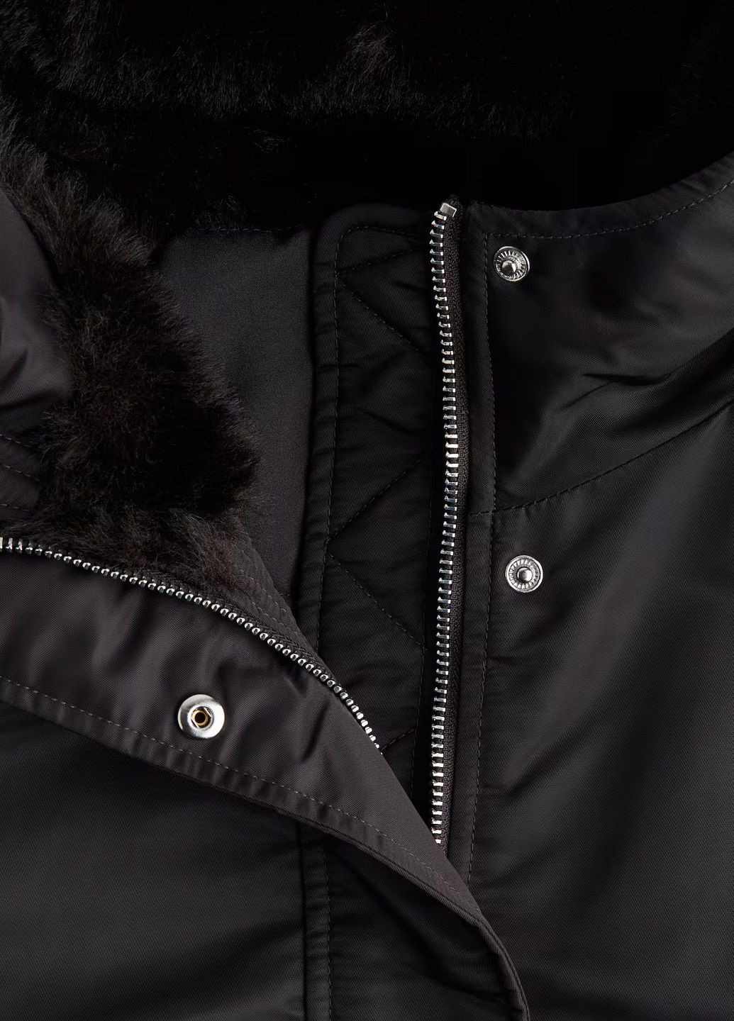 Темно-сіра демісезонна куртка H&M