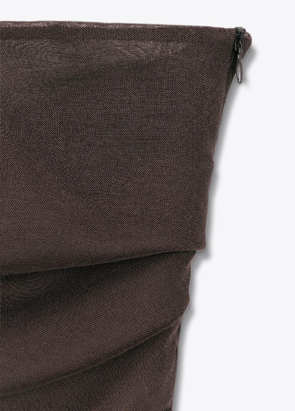 Коричнева вечірня сукня Zara однотонна