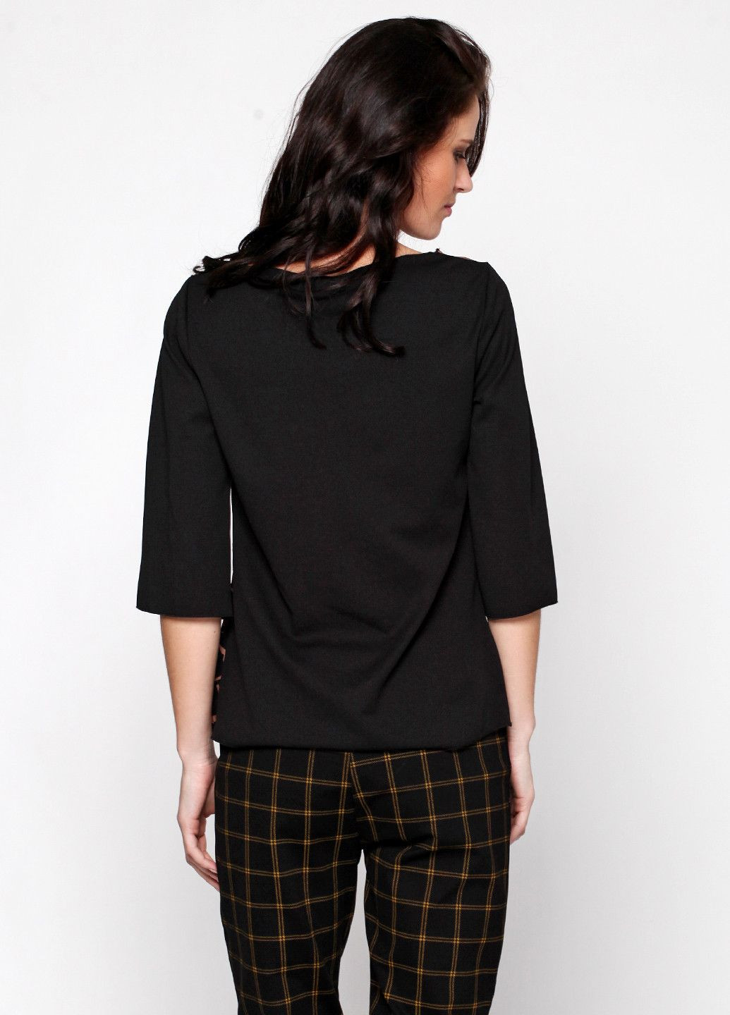 Чёрно-белую блуза черный Rinascimento