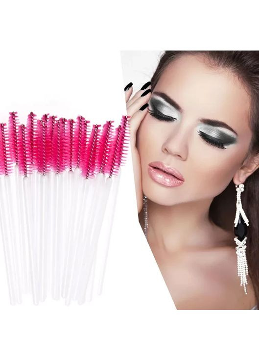 Силіконова щітка для вій та брів Гребінець для макіяжу Мікробраш щіточка кольорова Magnetic Lashes (366668481)