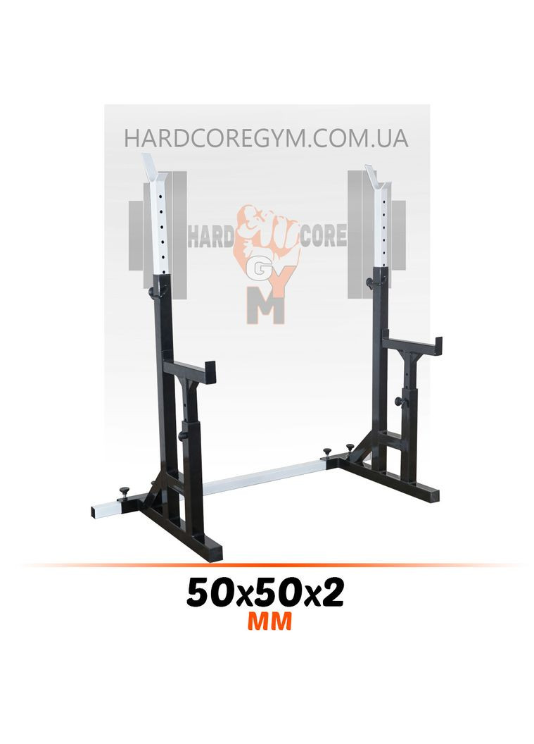 Стійки для присідання, жима лежачи та стоя, під штангу зі страховкою до 250 кг No Brand (326596827)