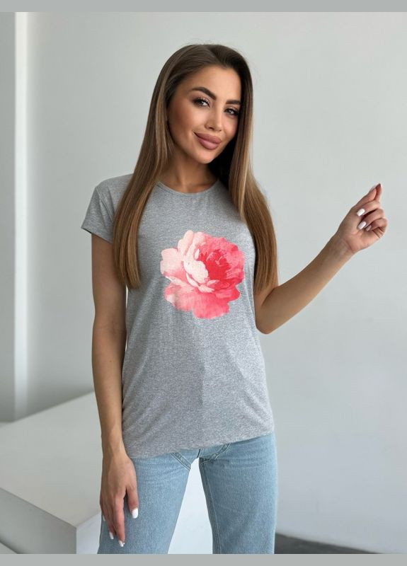 Футболка ISSA PLUS WN20-629 серая Magnet - (301036667)