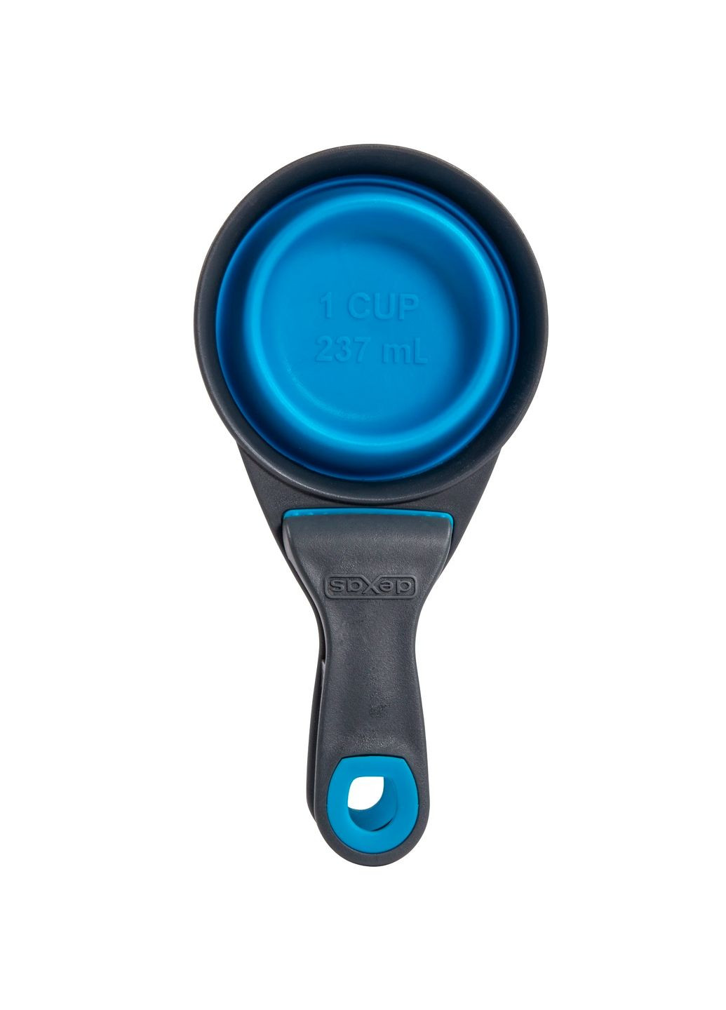 Мерный стакан Collapsible KlipScoop с клипсой 240мл, для корма, голубой Dexas (364488988)