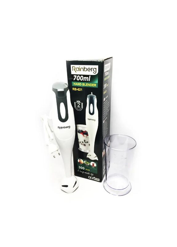 Мощный блендер погружной RB-621 300 W многофункциональный погружной ручной измельчитель Rainberg (296925797)