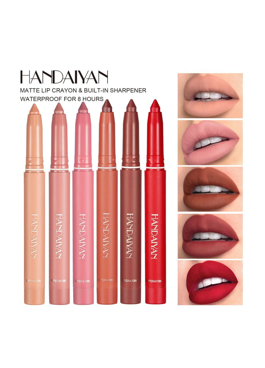 Матовая помада карандаш для губ Matte Lip Crayon 10 Rust Handaiyan (314933580)