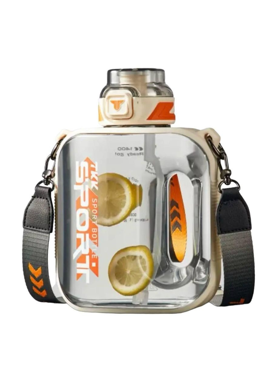 Пляшка TKK SPORT для води 2100 мл із безпечного тритану. Біла No Brand (296101850)