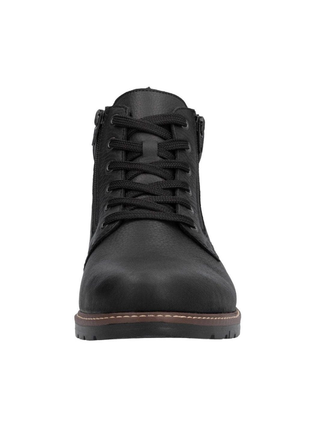 Черные зимние ботинки Rieker