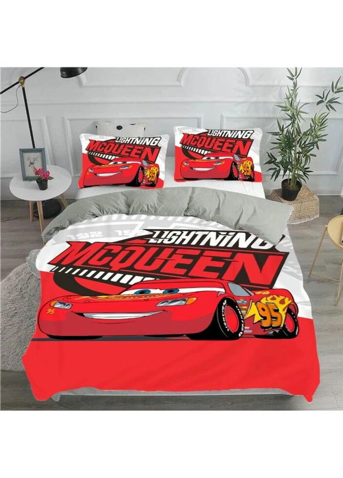 Постільна білизна з плюш-велюру Тачками Макквін Швидка Постільна Гонка 3049 13620 215150 см FlexDress (336328457)