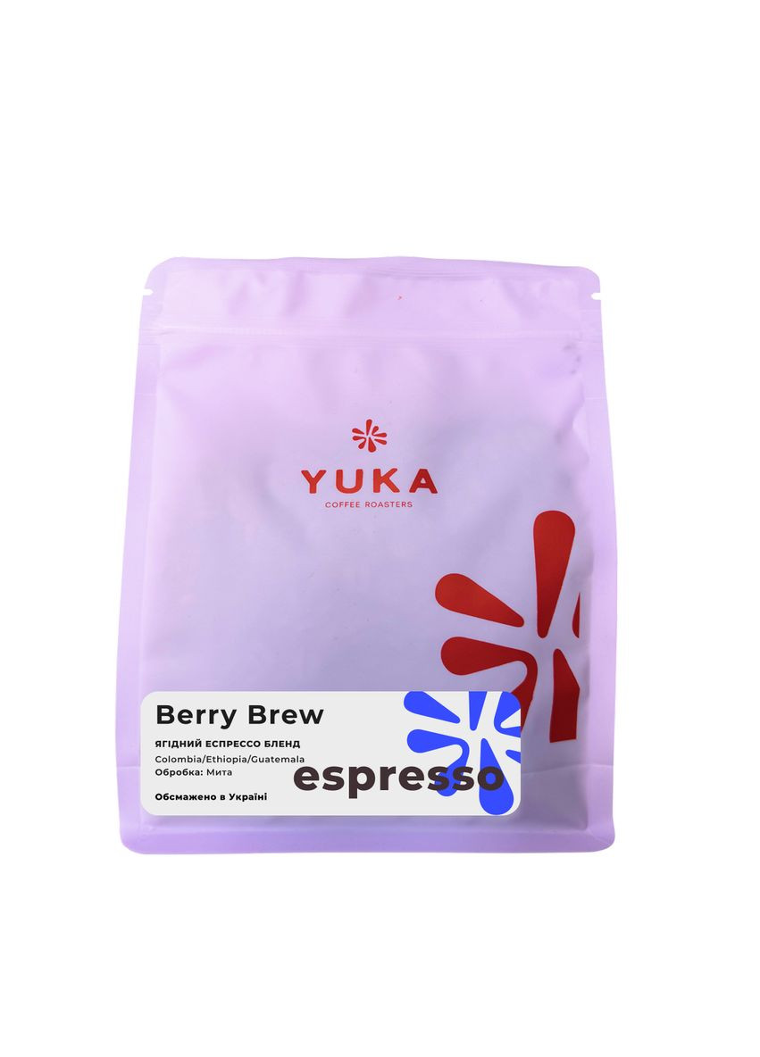 Кава мелена Yuka Coffee Roastery суміш Berry Brew 250 г Yuka Coffee Roasters (360554876)
