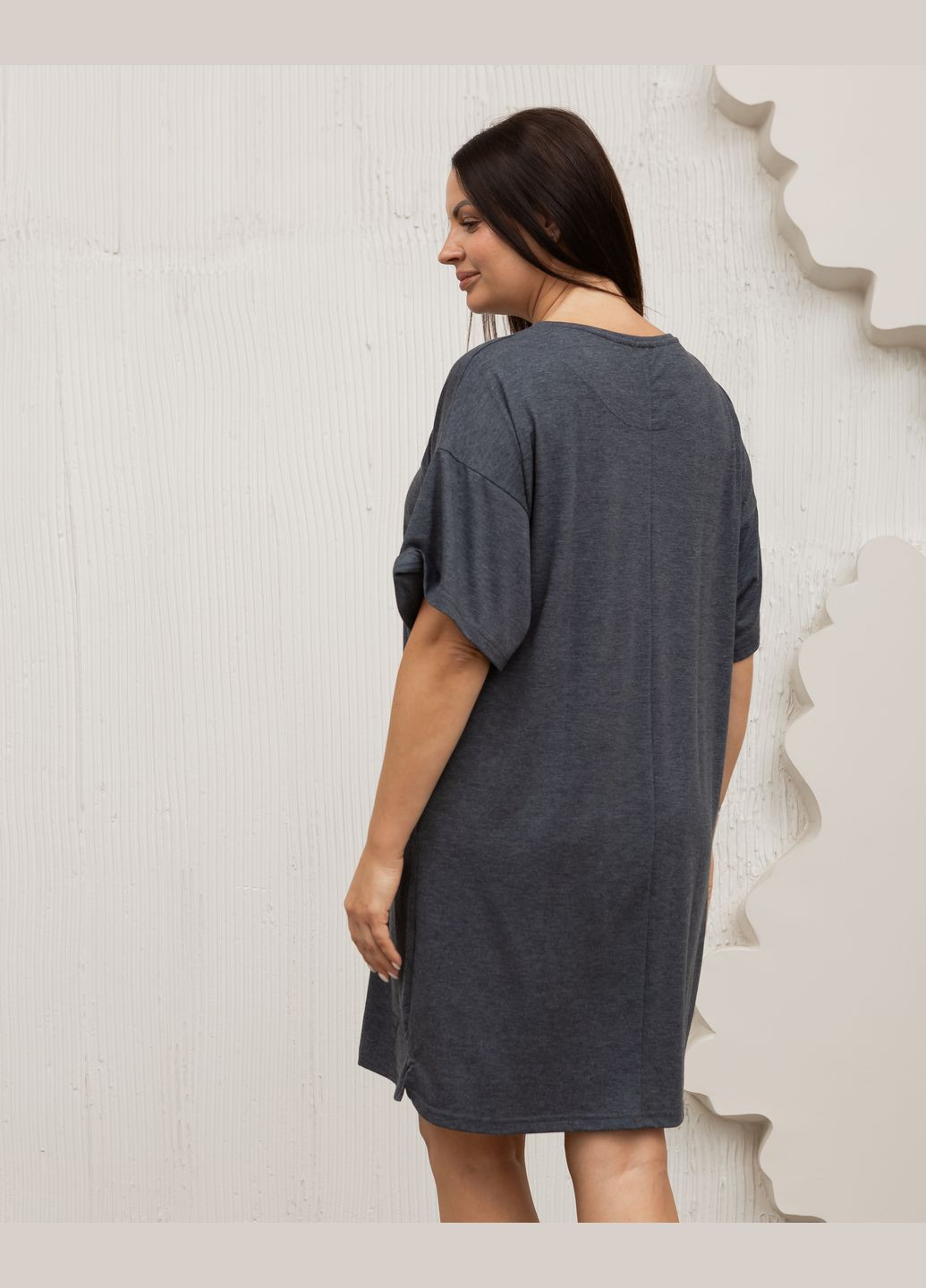 Темно-синяя рубашка Nicoletta