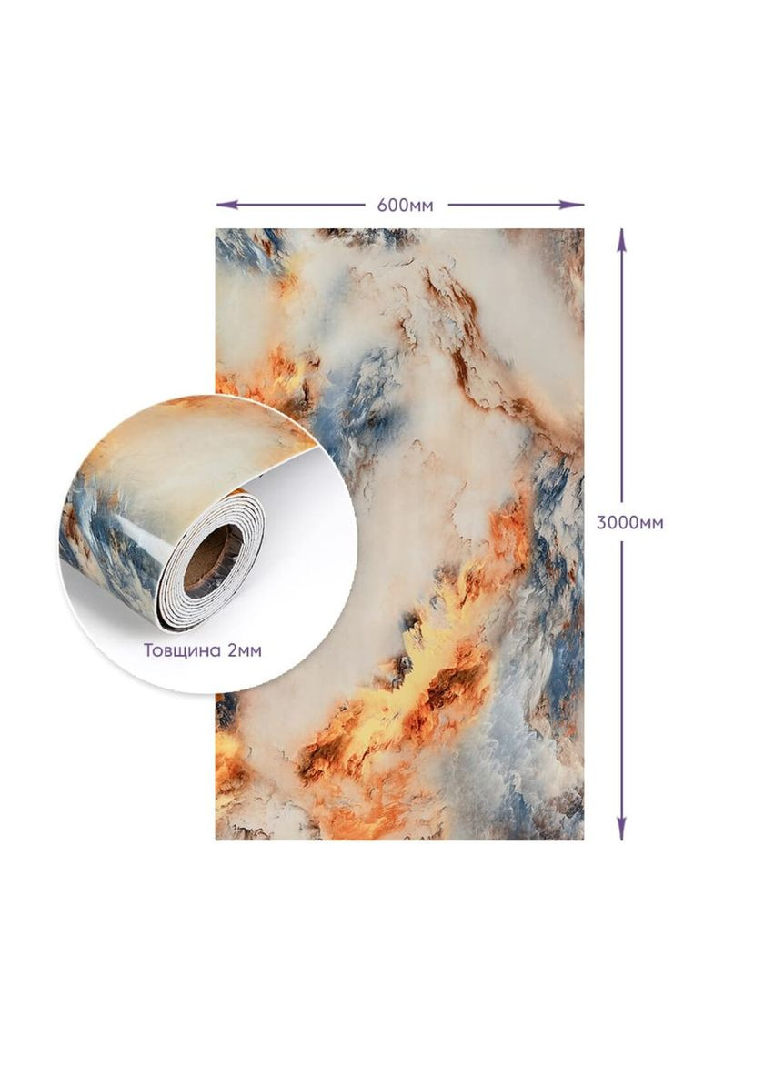 Самоклеящаяся стеновая PET плитка в рулоне 600*3000*2mm (D) SW-00002426 Sticker Wall (313401139)