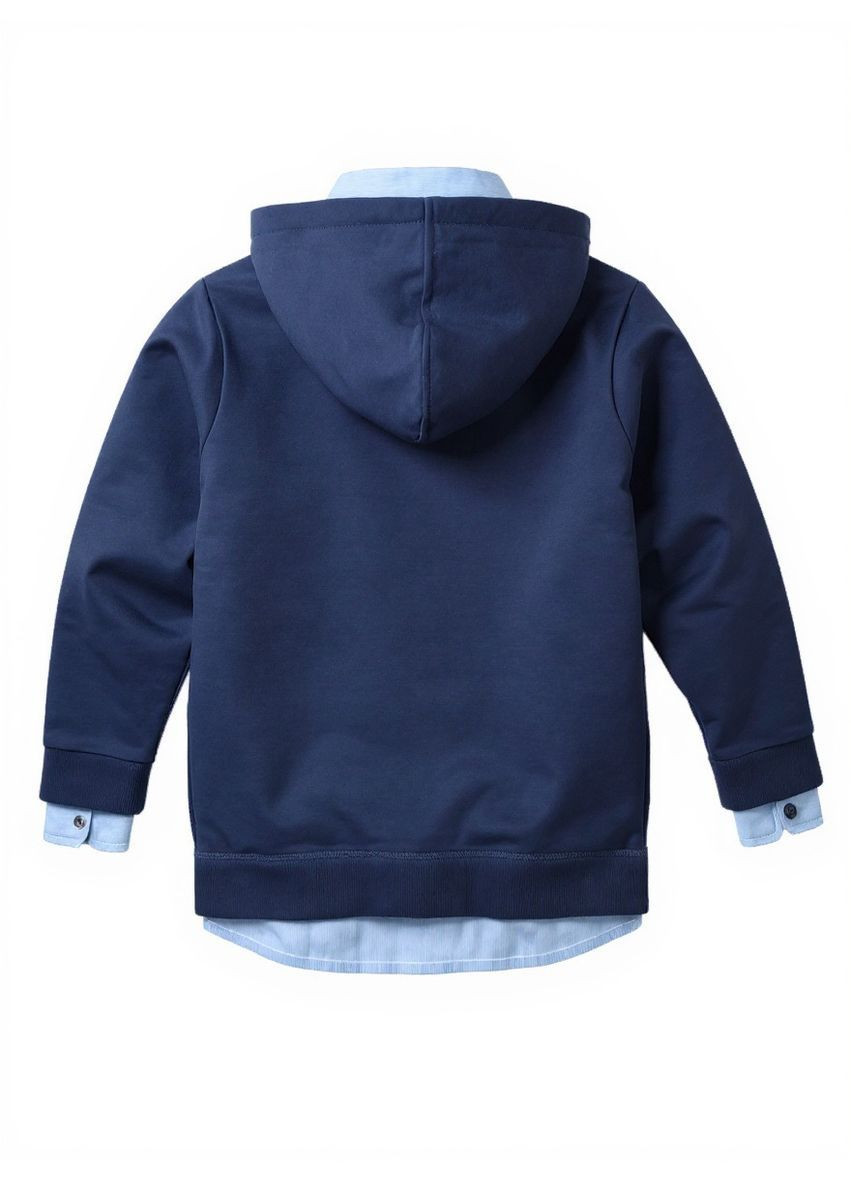 Трикотажный хлопковый реглан Аcademy QuadriFoglio Синий (0358) Quadri foglio (366892819)