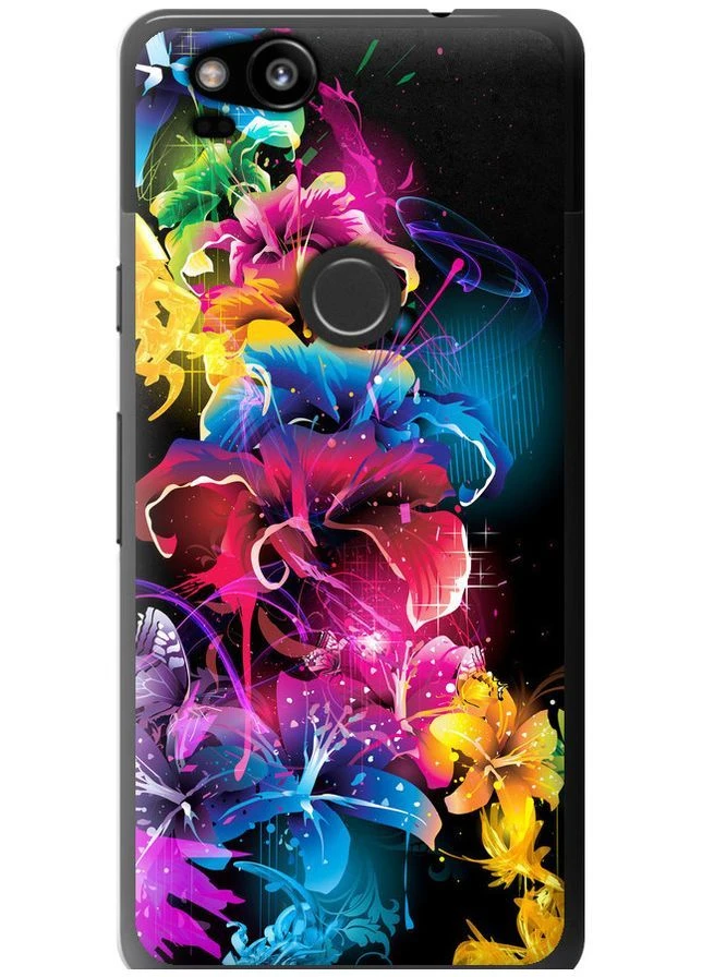2D пластиковий чохол 'Абстрактні квіти' для Endorphone Google Pixel 2 (378782705)