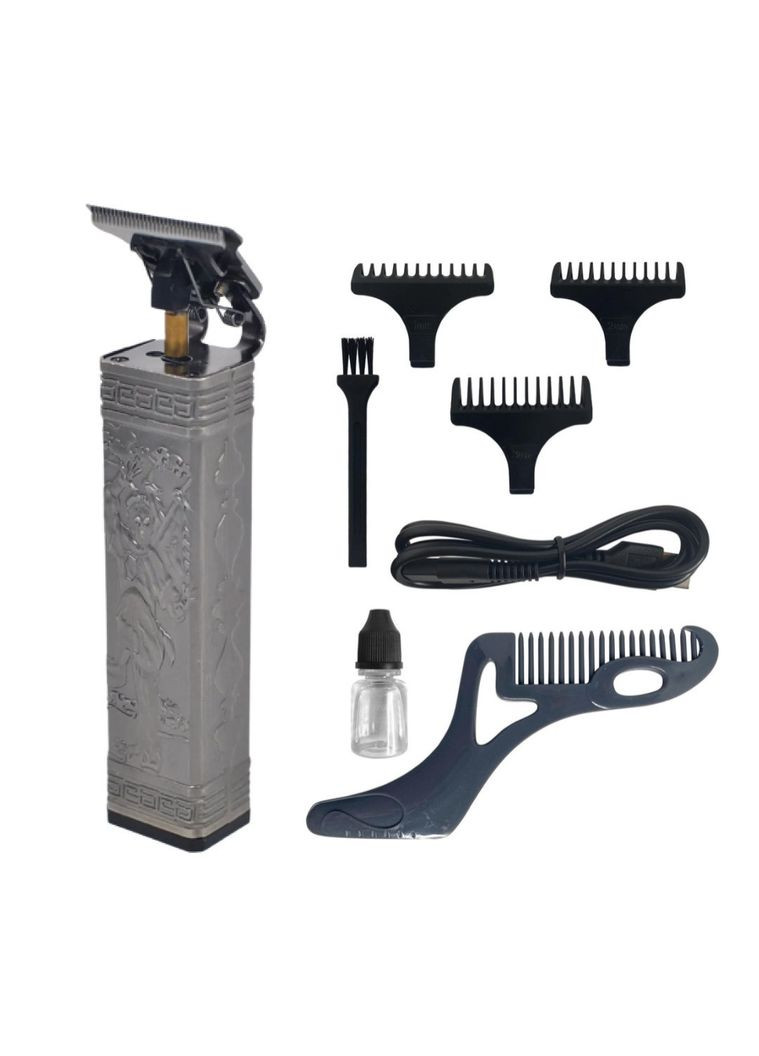 Професійна машинка тример бездротова для стриження волосся HQ306 Pro Сріблястий Rozia (312486081)