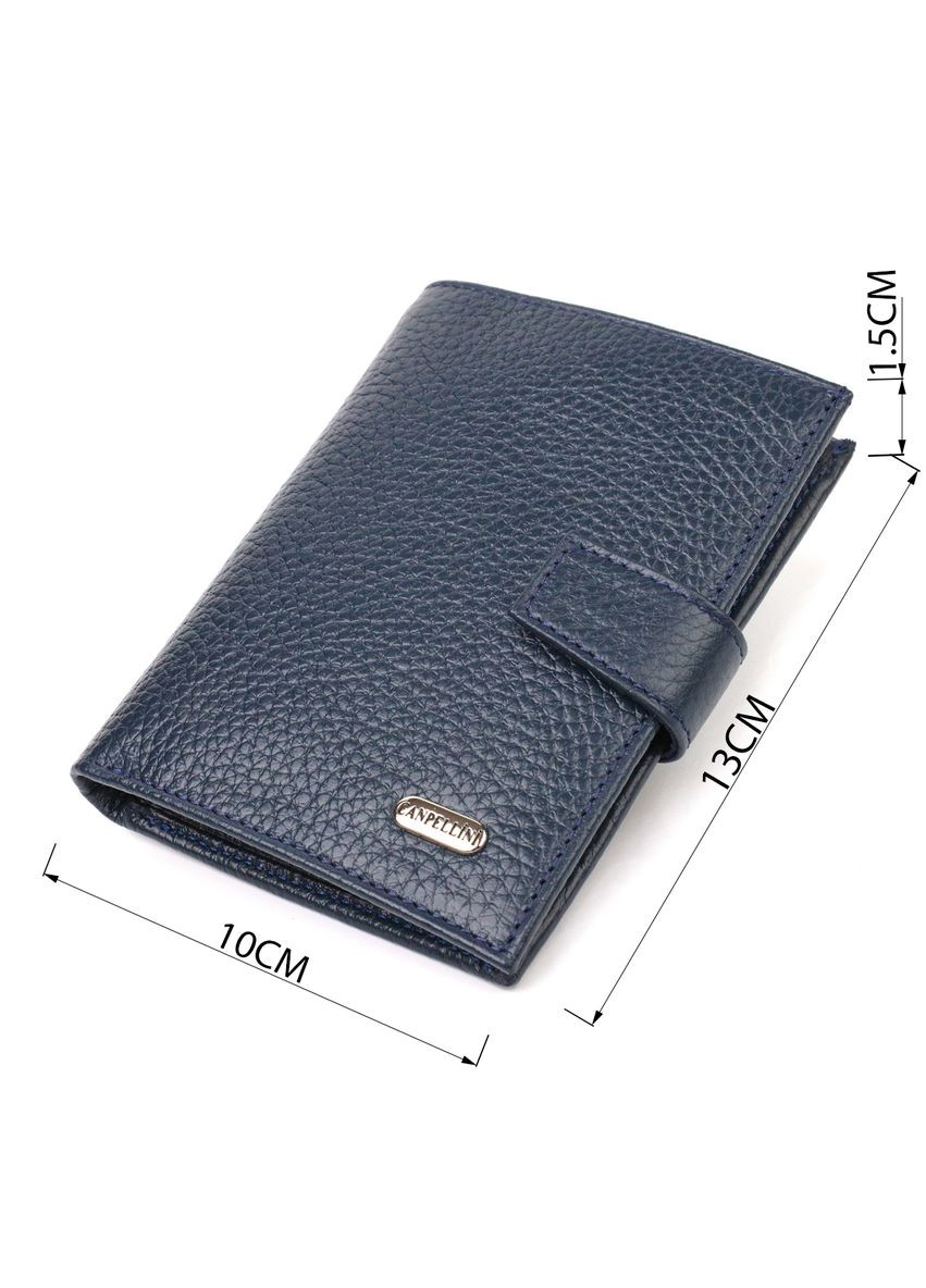 Практичний вертикальний чоловічий гаманець середнього розміру з натуральної шкіри флотар 21735 Canpellini (331911084)