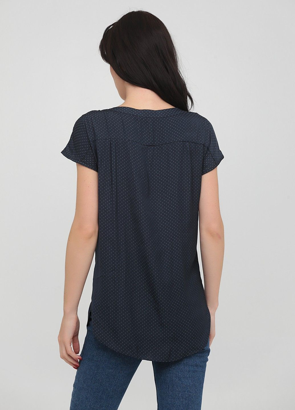 Тёмно-синяя блуза No Brand