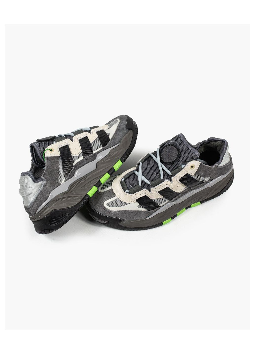 Сірі Осінні кросівки чоловічі adidas Niteball