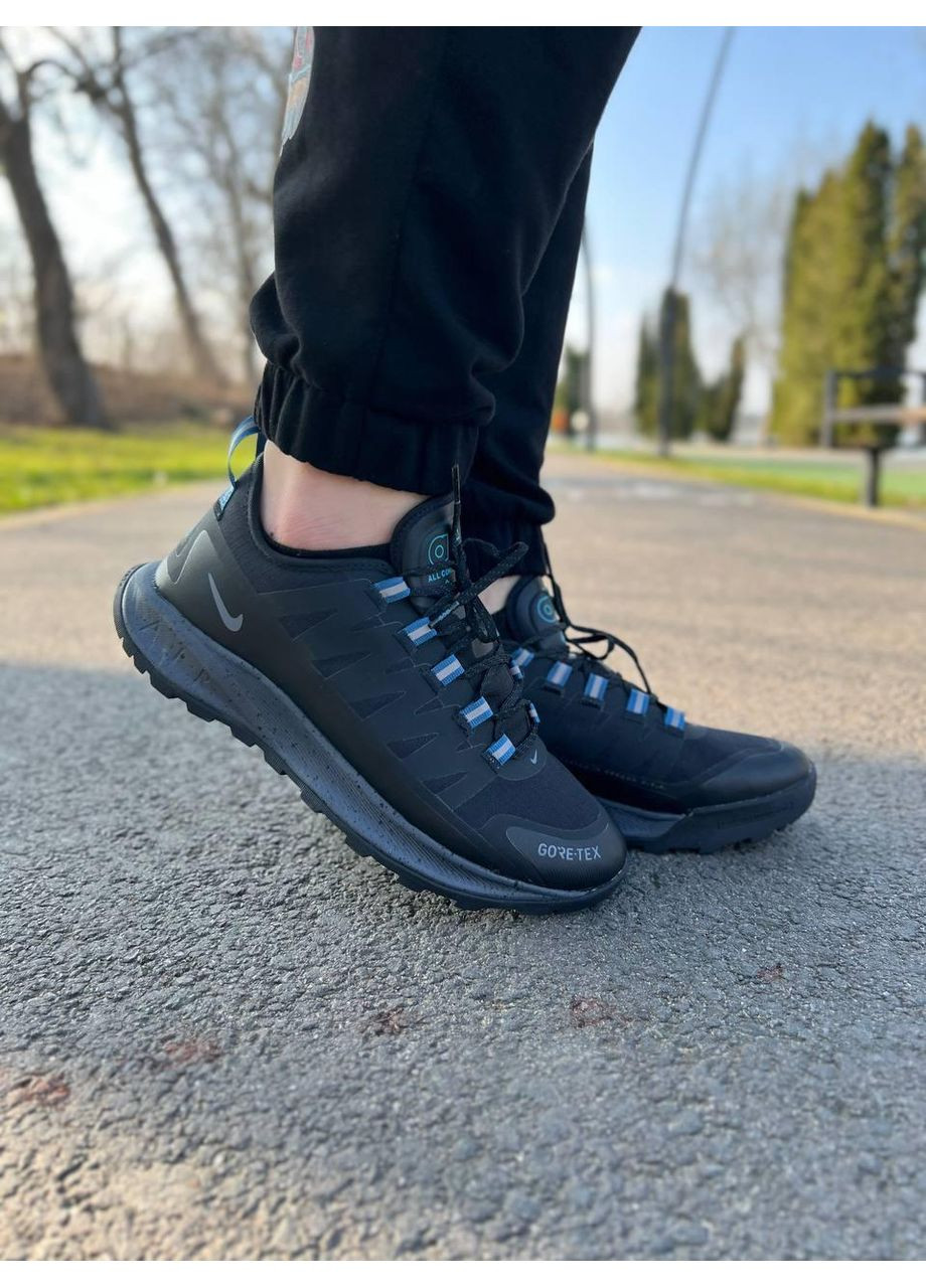 КРОСІВКИ ЖІНОЧІ NIKE ACG AIR NASU GORE-TEX BLACK / BLUE НАЙК АСЖ АІР ЗУМ No Brand чорні демісезони (368855114)