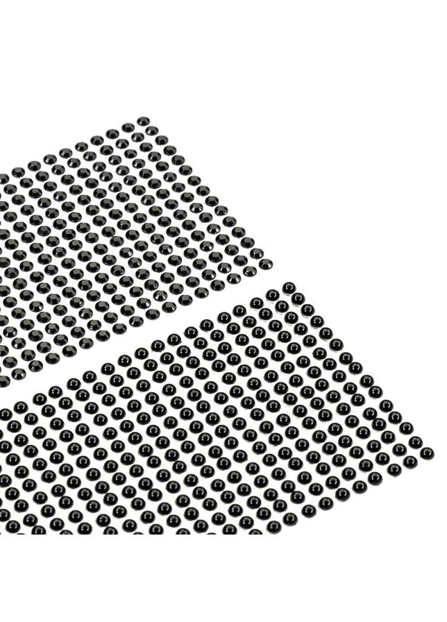 Стразы самоклеящиеся Черные 5мм 375шт Rosa Talent (362661640)