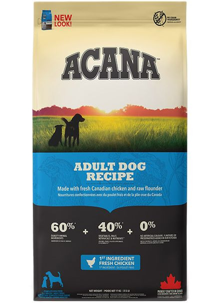Сухой корм для собак Adult Dog Recipe для всех пород и стадий жизни 17 кг (a52517) Acana (280951619)