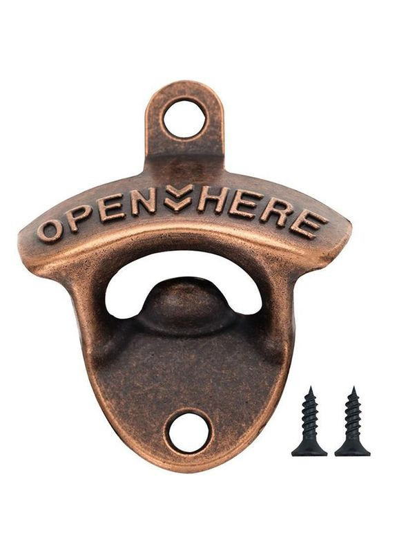 Настенная открывалка "OPЕN HERE" для бутылок из сплава цинка No Brand (352168405)