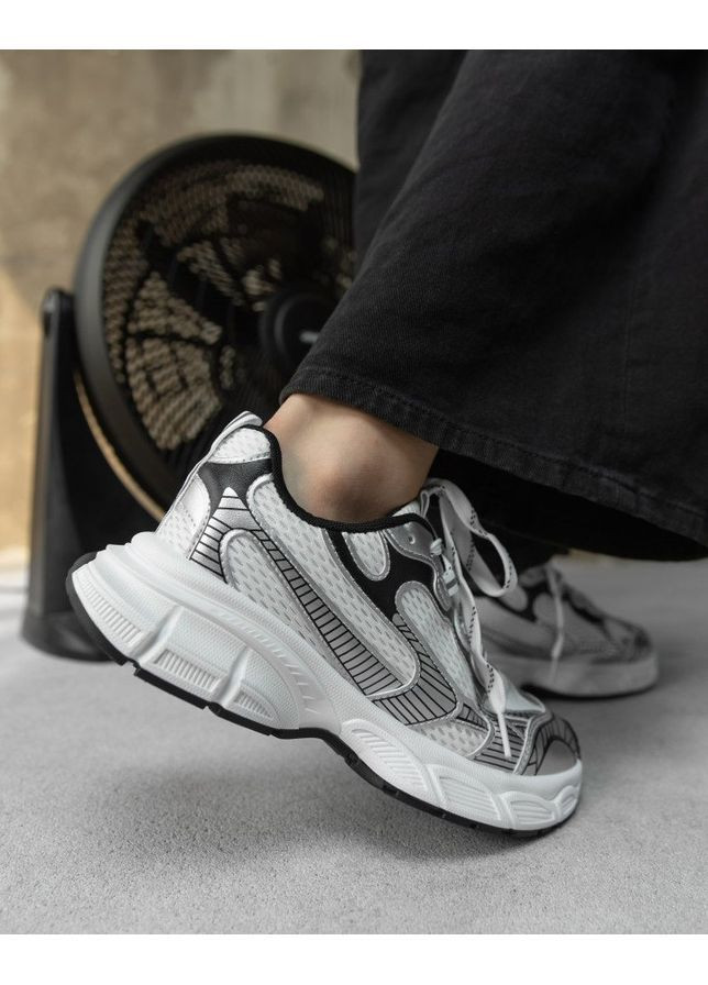 Женские кроссовки 3xl white No Brand серые демисезоны (367583095)