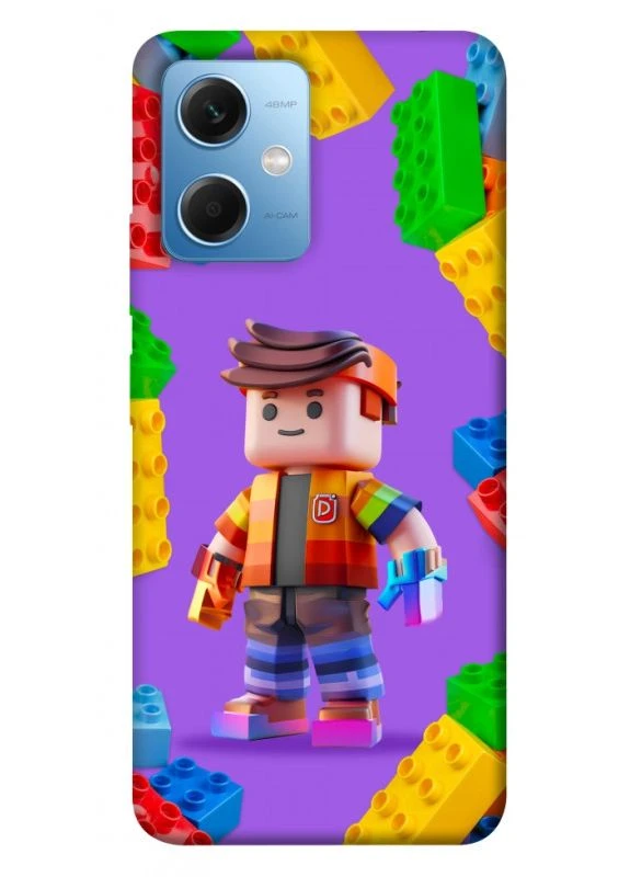 Чохол з принтом для Xiaomi Poco X5 5G / для Ксяомі, сяомі, ксіомі редмі поко Х5 про Colorful constructor No Brand (338611279)