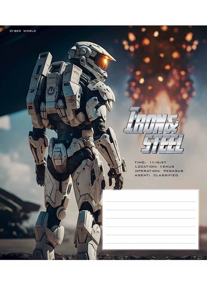 Тетрадь уч. " " 12л.# /3284K/ "Iron&Steel" ВД-лак (мальчик) (30/360) Star (392424423)