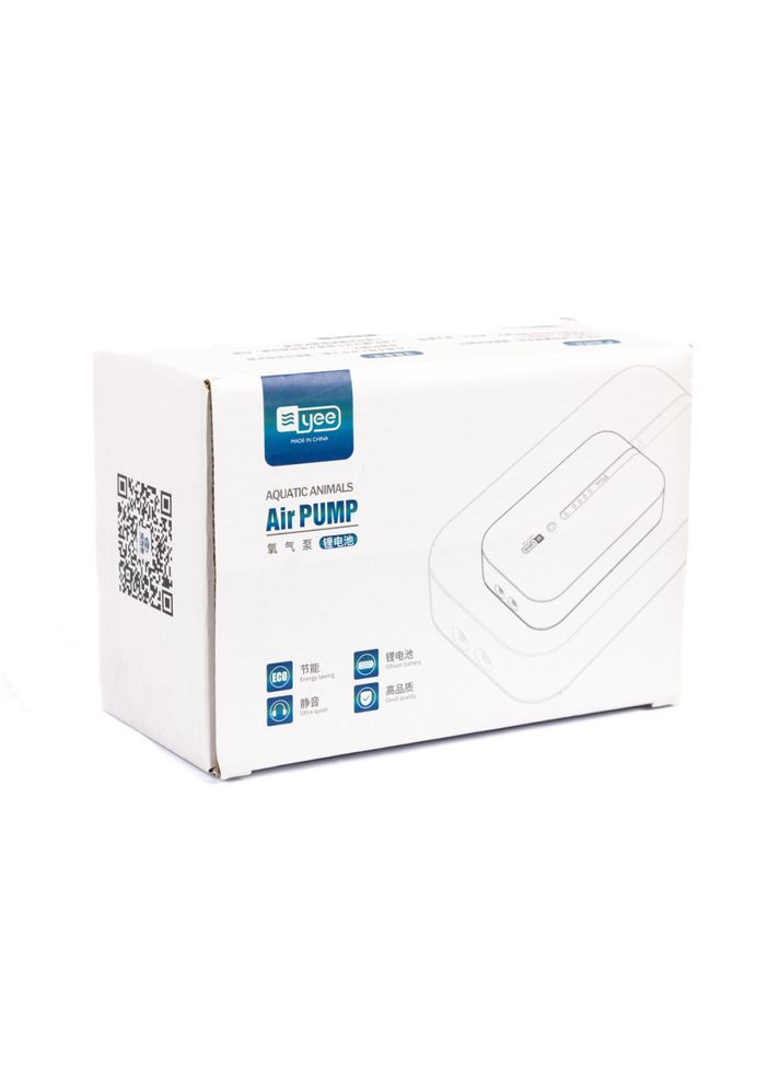 Компресор для акваріума акумуляторний з USB кабелем 3 Вт Yee (355257456)