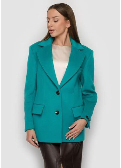 Бірюзове Пальто 1451Mit-C Бірюза SAM Samange