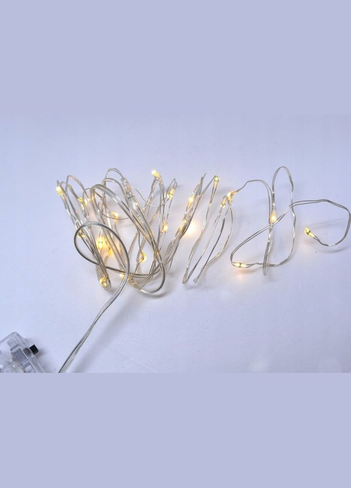 Світлодіодна універсальна гірлянда нитка на 2-х батарейках 20 LED лампочок 2 м (2104618362) No Brand (325219509)