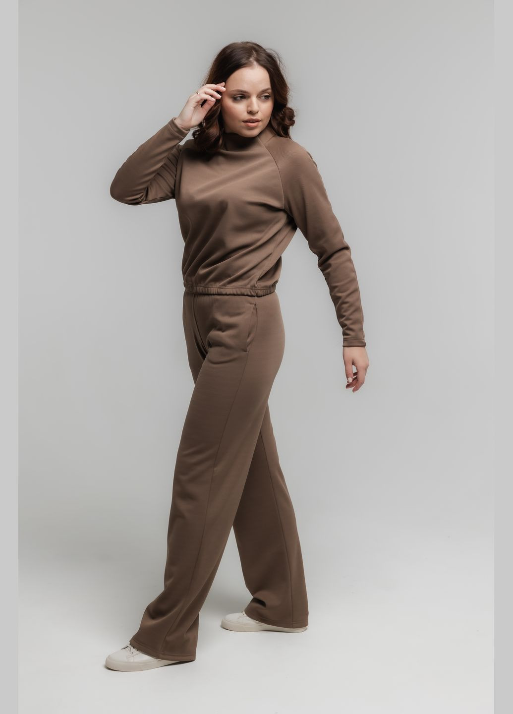 Теплі жіночі брюки рубчик No Brand (307795687)