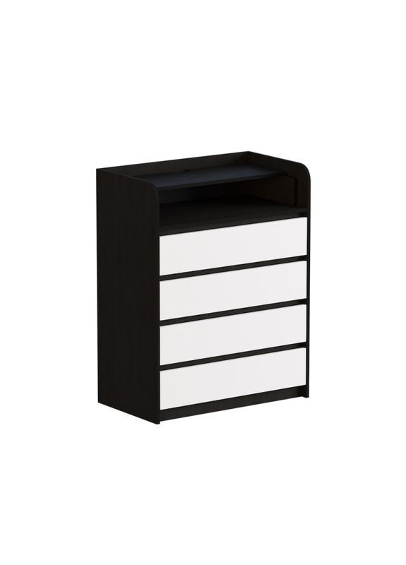 Комод пеленальний 80х45х101 венге/білий (телескопи) (EVR-2447) Еверест (324066446)