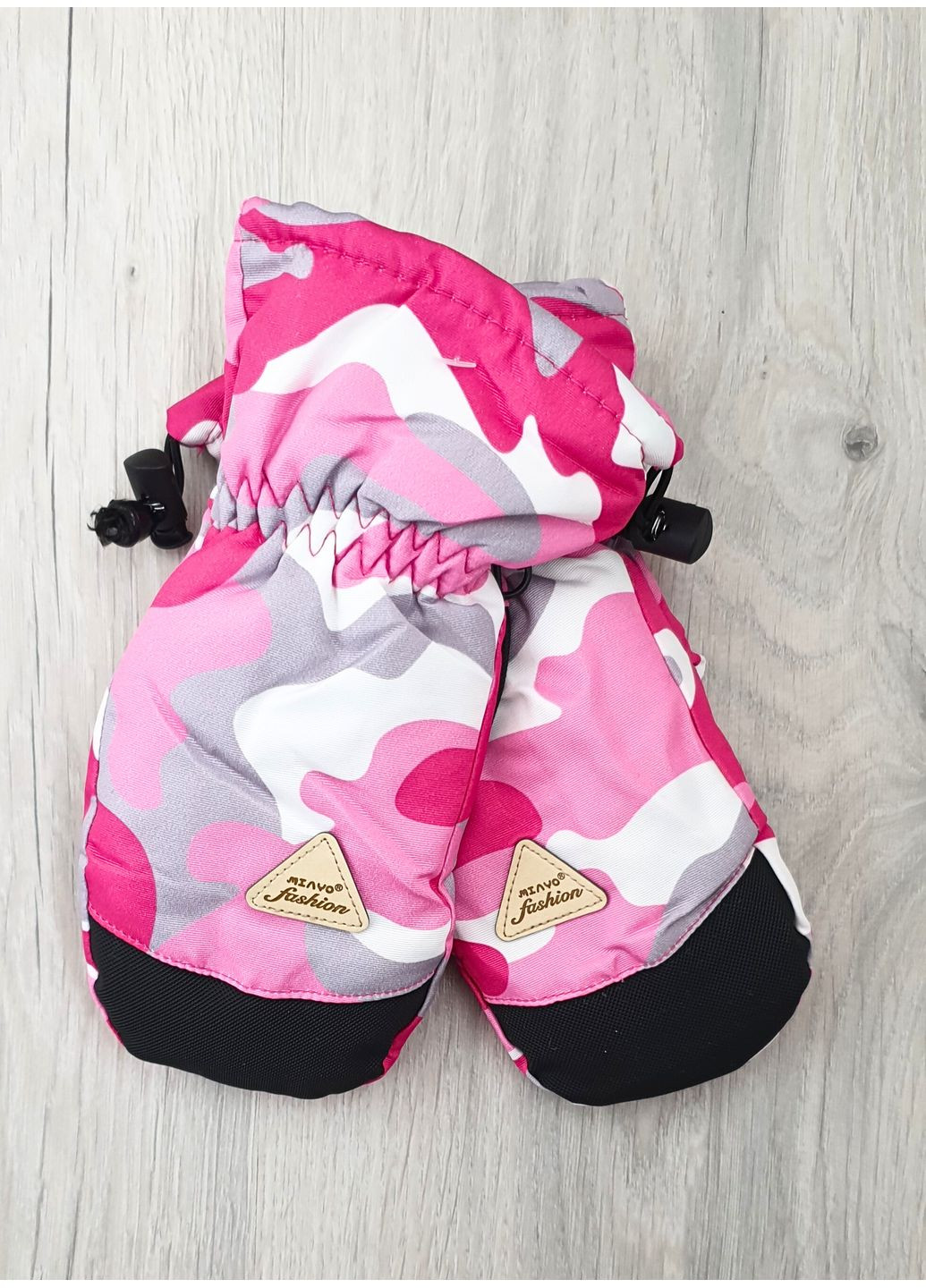 Балоновые перчатки на флисе для девочек 4-6 лет No Brand (363057911)