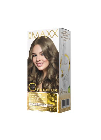 Фарба для волосся 7.3 Лісовий горіх 50 мл+50 мл+10 мл Maxx Deluxe (284722527)