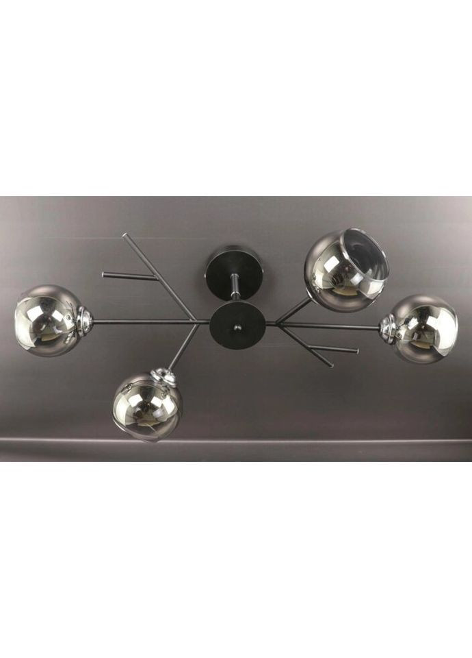 Люстра потолочная на 4 лампочки 25019 Черный 34х35х75 см. Sunnysky (335975129)