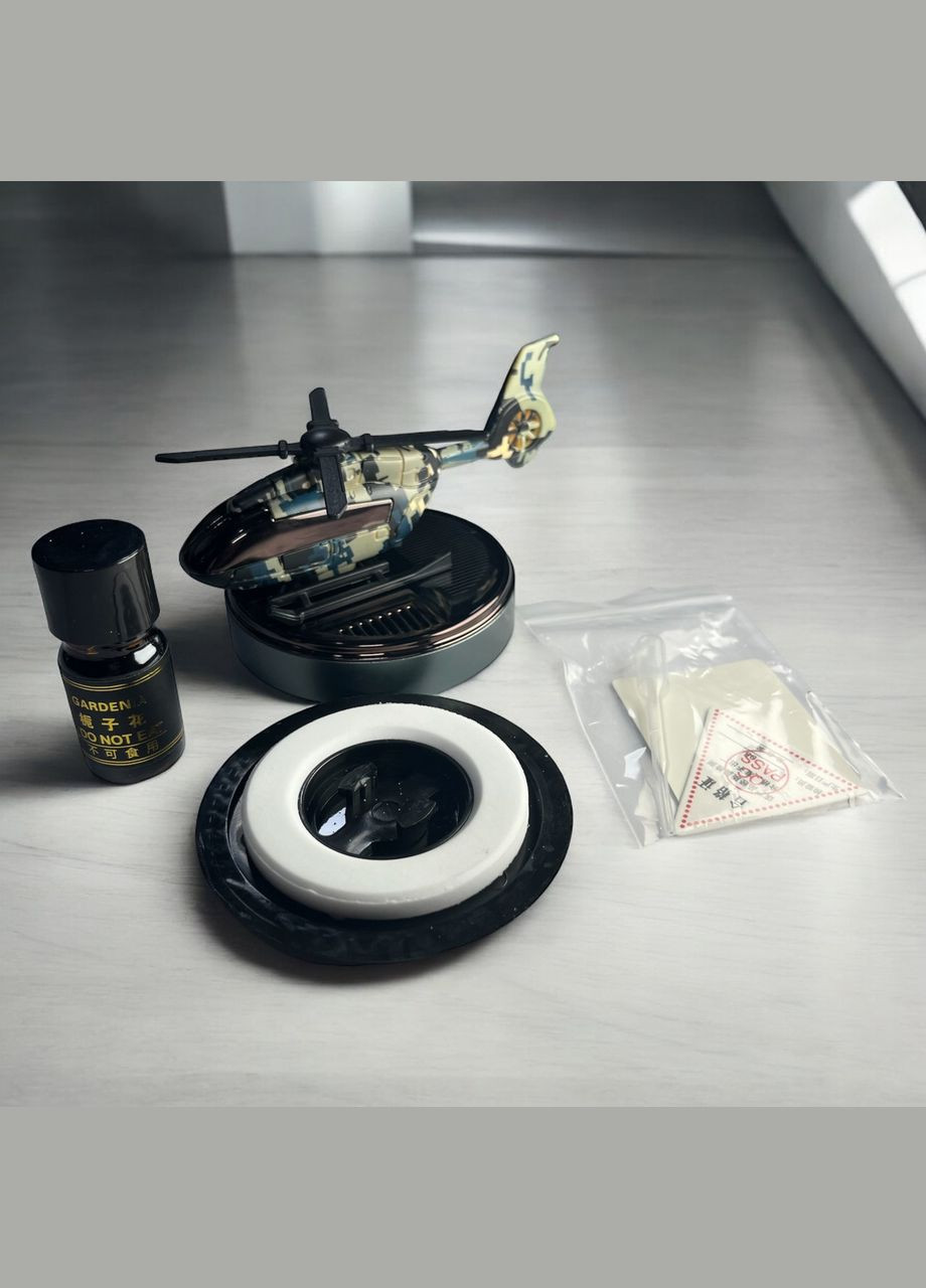 Ароматизатор для автомобиля KS-8 Вертолет на солнечной батарее. Pixel-gray VHG (360771946)