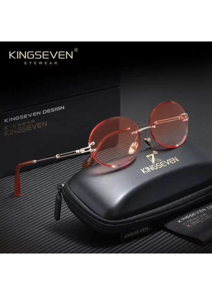 Женские градиентные солнцезащитные очки N805 Orange KINGSEVEN (400920492)