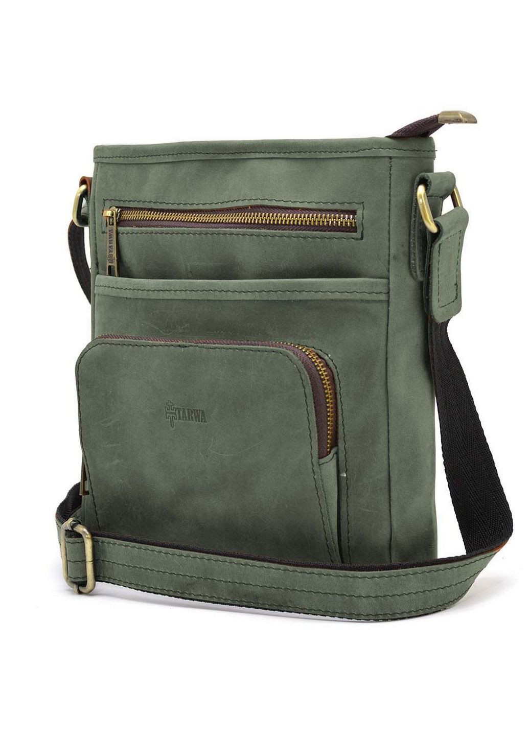 Мужская кожаная сумка через плечо 22х25.5х3.5 см TARWA (315871179)