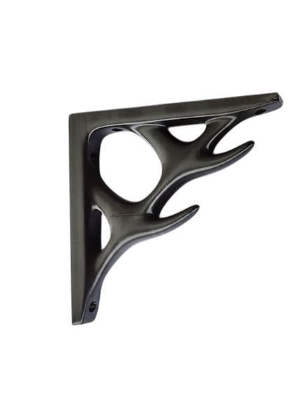 Кронштейн для полок угольник угол крепления пластик черный No Brand (362706302)