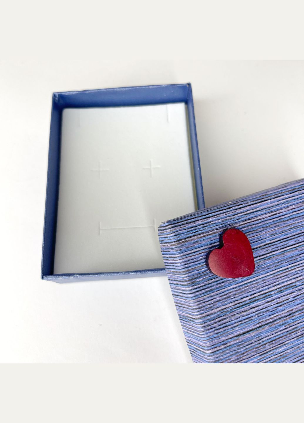 Подарочная упаковка Коробка для серьг перстня подвески кулона Синий 90 мм x 70 мм x 30 мм Finding (316249258)