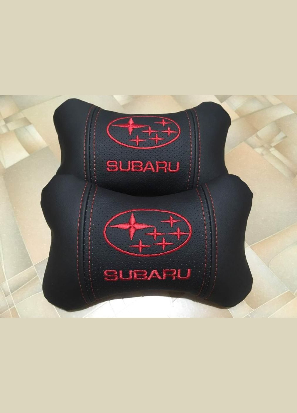 Подушка на підголовник в авто під шию 057 Subaru (340489806)