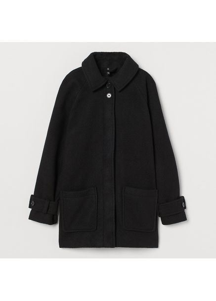 Чорне демісезонне Пальто вільного крою H&M
