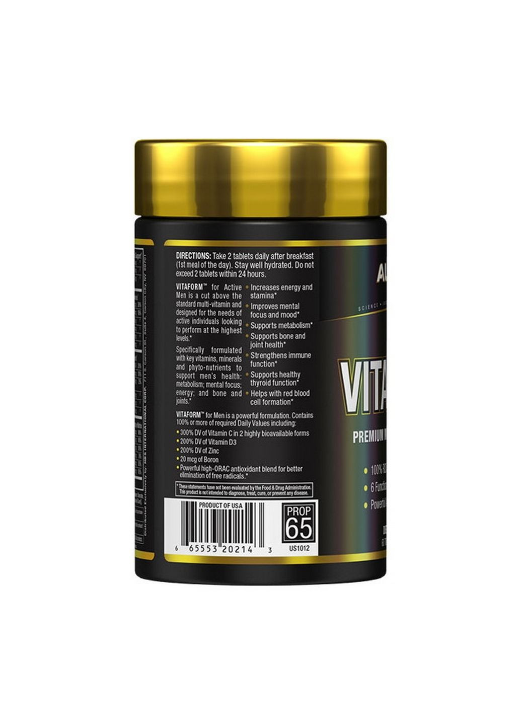 Вітаміни та мінерали VitaForm for Men, 60 таблеток ALLMAX Nutrition (293480567)