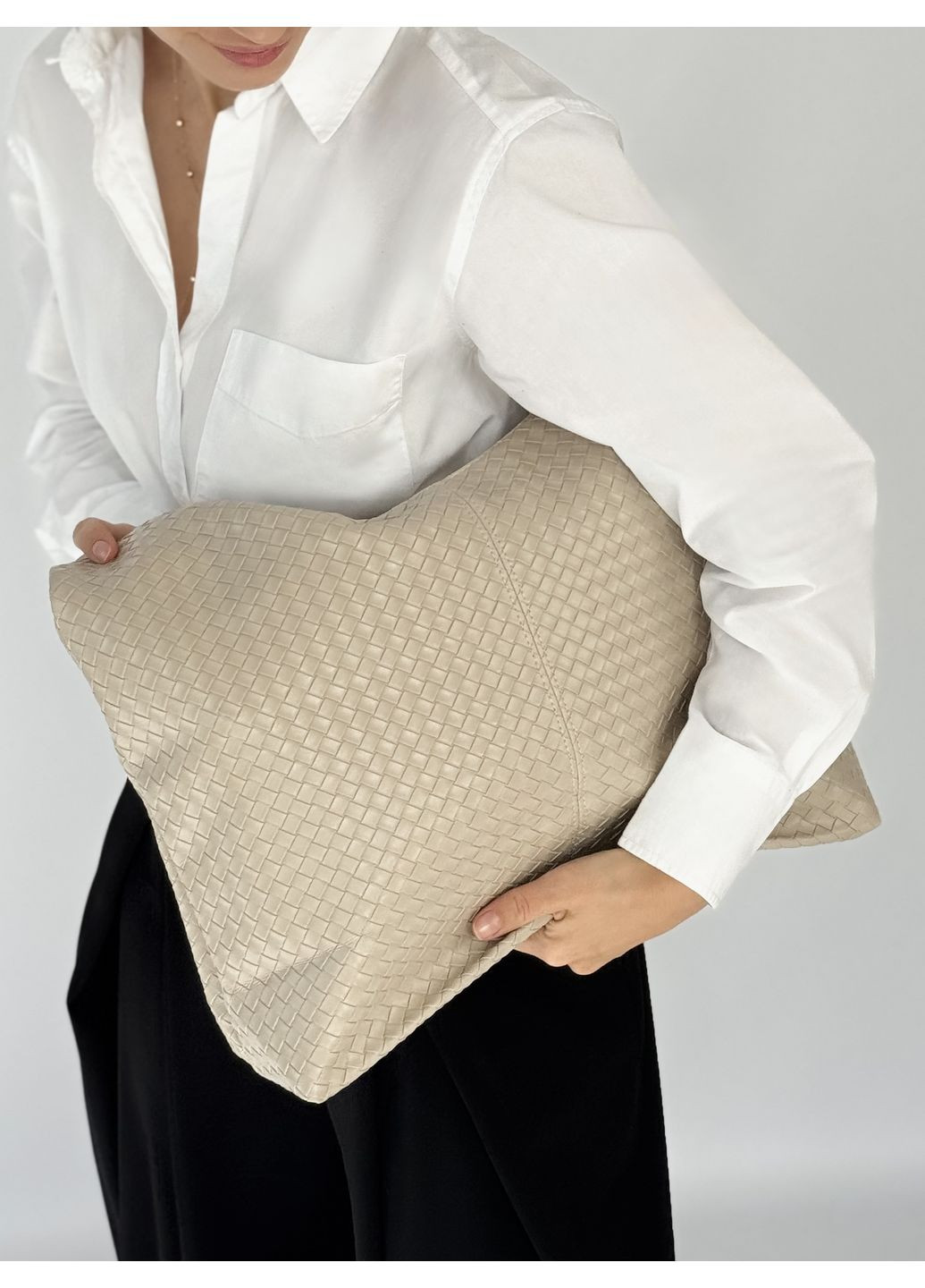 Женская сумка ST-30 Weave Молочная Savvy (373297153)