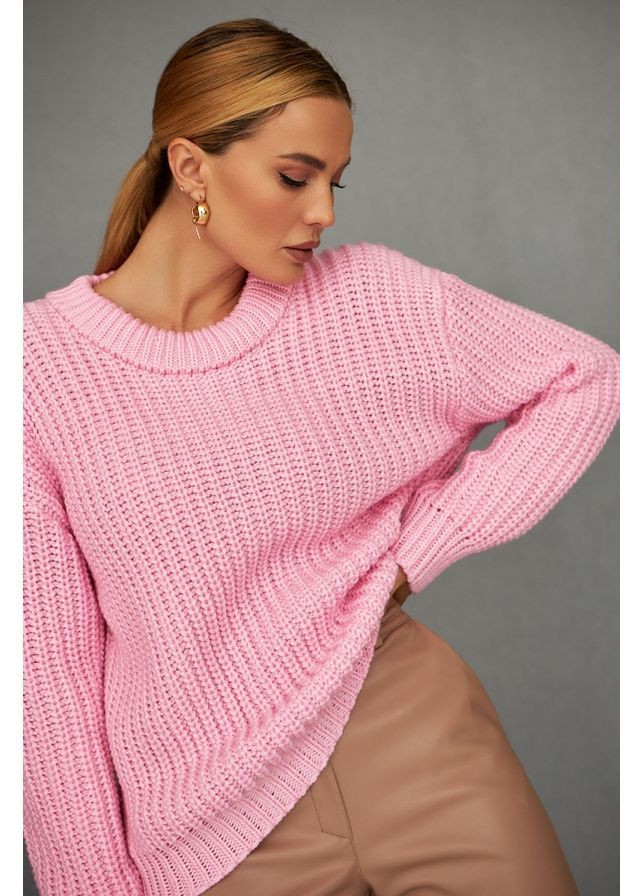 Розовый джемпер 2535 черный Triko Bakh