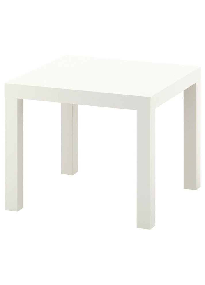 Журнальний столик білий 55х55 см IKEA (272150125)