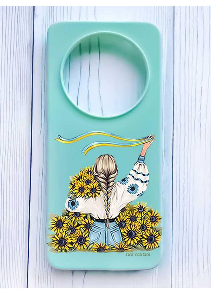 Матовый чехол на Xiaomi Redmi 14C/Poco C75 Девушка с лентой (принт 25) Creative (355407078)