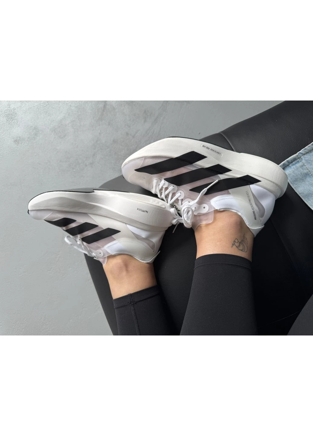 Білі літні кросівки adidas adizero evo sl white адідас адізеро No Brand
