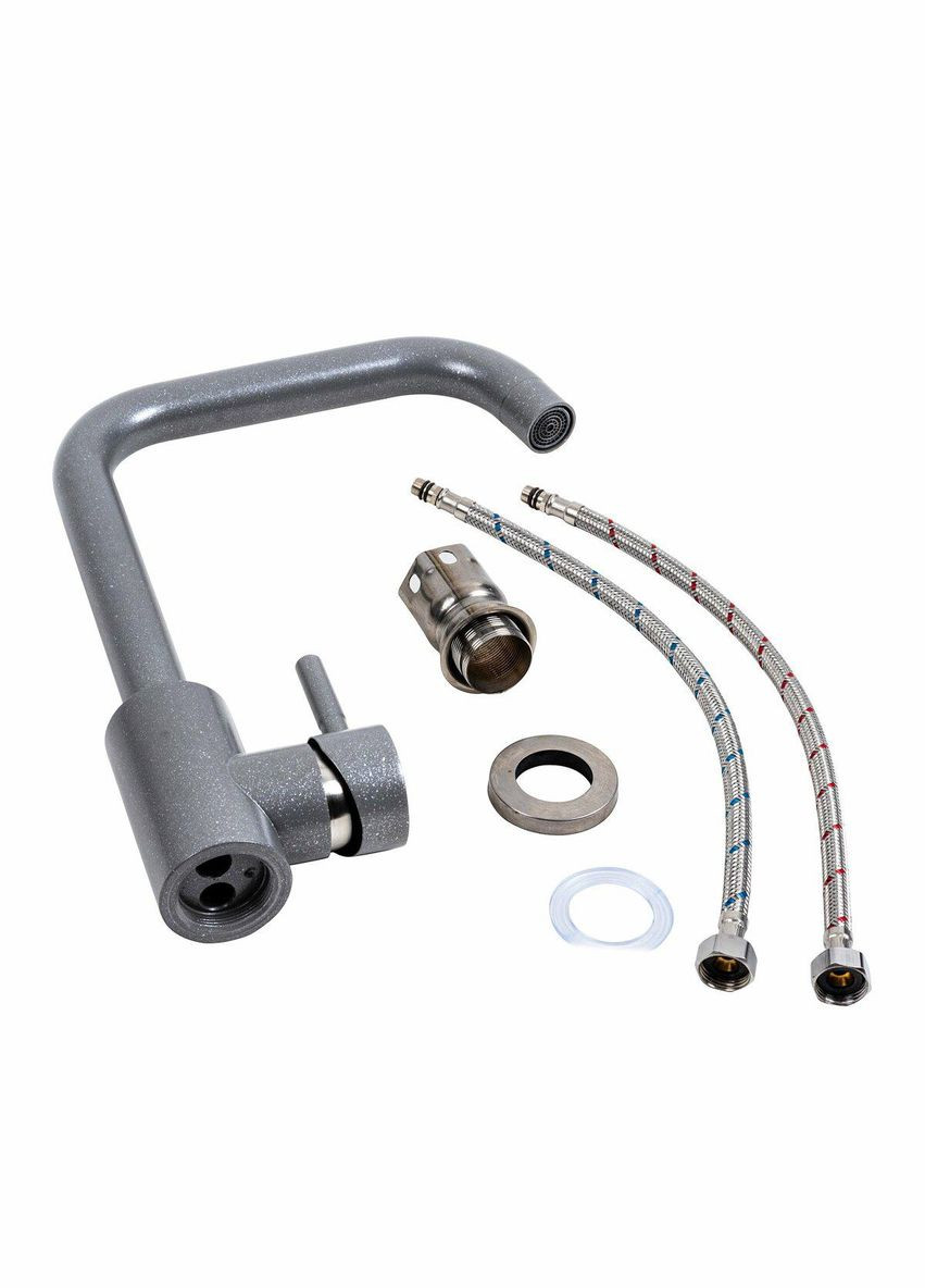 Смеситель кухонный NS02B (3008B-NA) серый муссон Platinum (342071578)